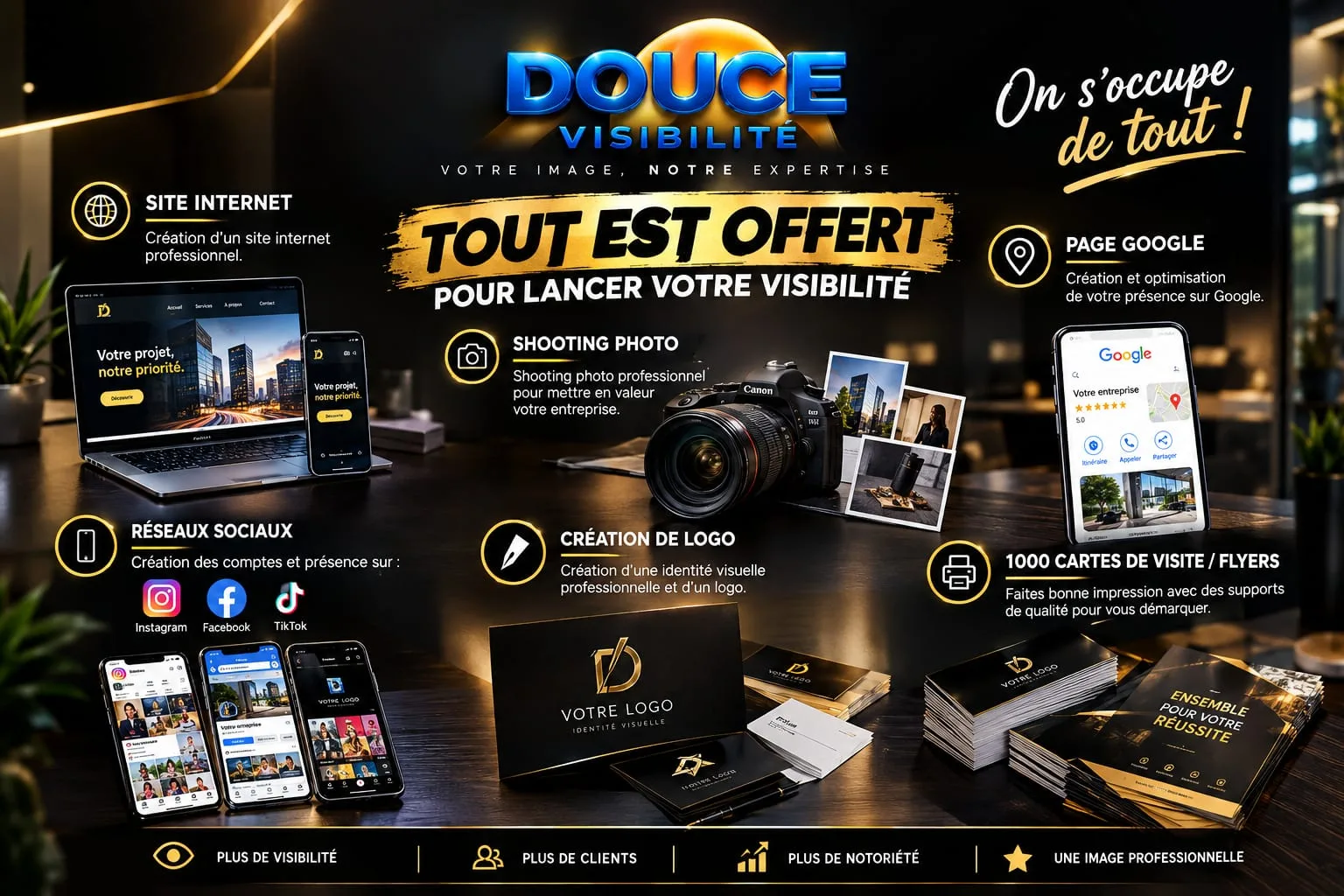 Flyers : création, impression et distribution